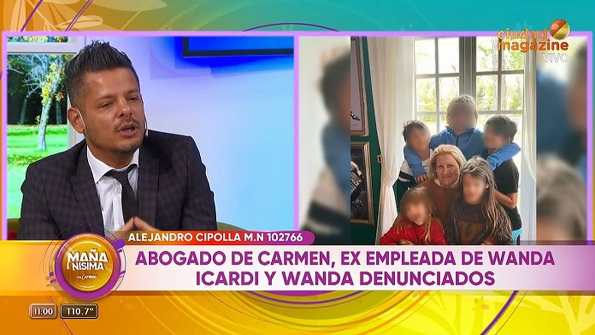 El abogado de Carmen, Alejandro Cipolla, apunt&oacute; contra el nuevo audio de Wanda Nara que demuestra que la empleada no ten&iacute;a su documentaci&oacute;n en regla en Europa.&nbsp;