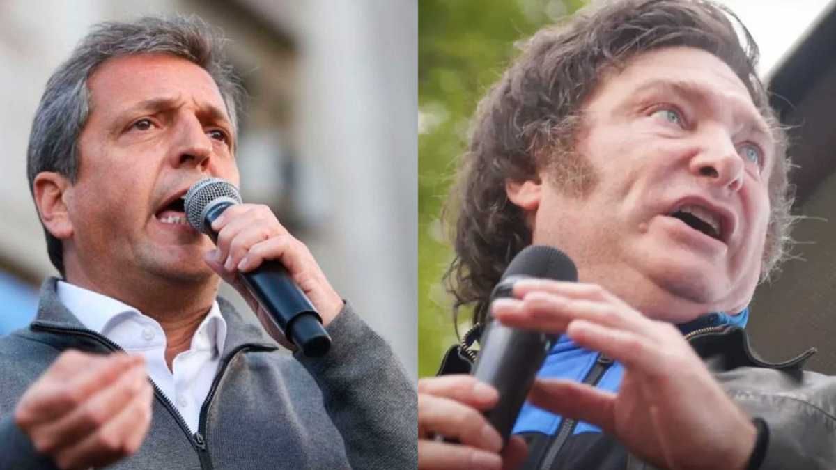Sergio Massa y Javier Milei