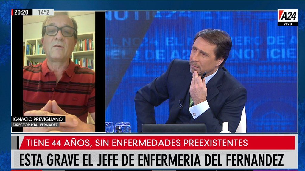 Internaron en grave estado al Jefe de Enfermería del Hospital Fernández