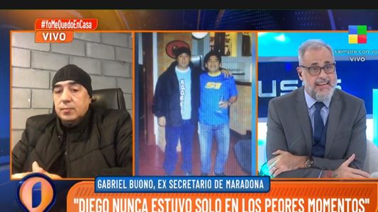 La palabra de Gabriel Buono, ex secretario de Diego Maradona