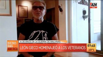 León Gieco hizo un emotivo video a los excombatientes en su día