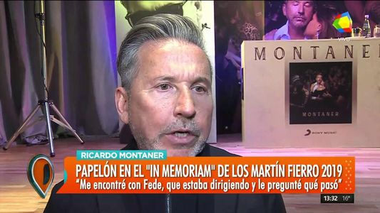 Ricardo Montaner contó qué explicación le dieron por la falla en el Martín Fierro