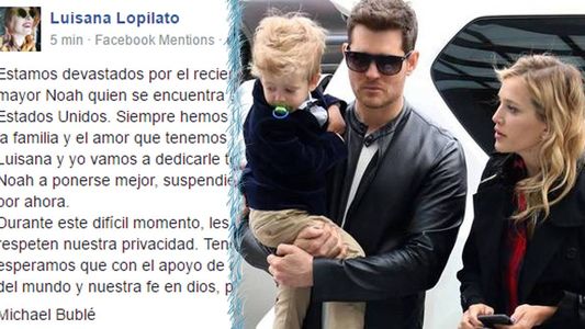 Comunicado de Lopilato y Bublé: Estamos devastados por el reciente diagnóstico de cáncer