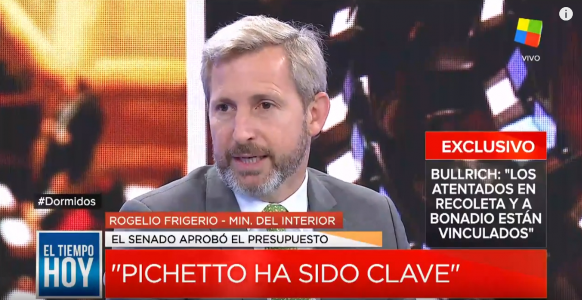 El enojo de Frigerio con el único senador de Cambiemos que no votó el Presupuesto: Siempre esperamos que por lo menos los de nuestro espacio nos acompañen