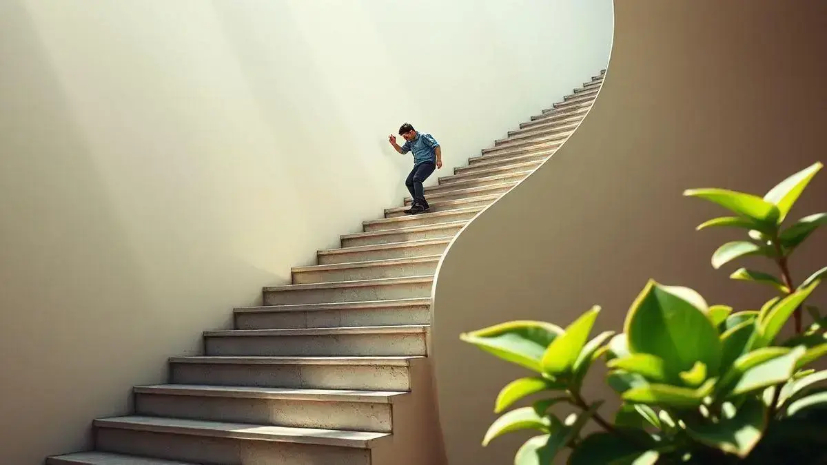 Cuando una escalera no termina nunca en un sueño, tu inconsciente puede estar reflejando agotamiento o dudas existenciales. Foto: Internet/Sueño. Cuando una escalera no termina nunca en un sueño, tu inconsciente puede estar reflejando agotamiento o dudas existenciales. Foto: Internet/Sueño.