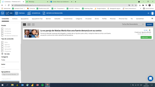 La ex pareja de Matías Morla hizo una fuerte denuncia en su contra