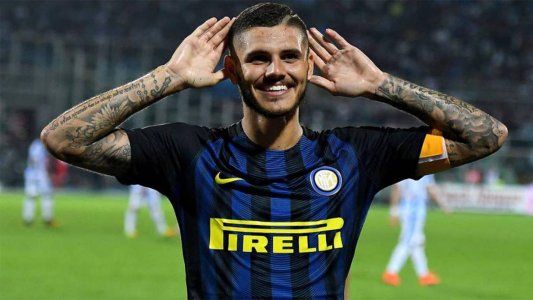 Icardi, otra vez protagonista: marcó los dos goles del triunfo 2-1 del Inter al SPAL