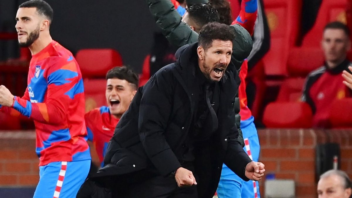 La locura de Simeone luego de eliminar al United.