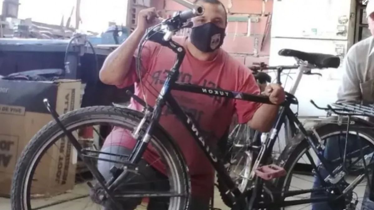 Germán Neculman tenía el sueño de pedalear desde Jujuy hasta Río Negro