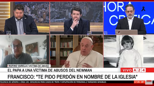 El pedido de perdón en nombre de la Iglesia del Papa Francisco a una víctima de abuso en el colegio Cardenal Newman