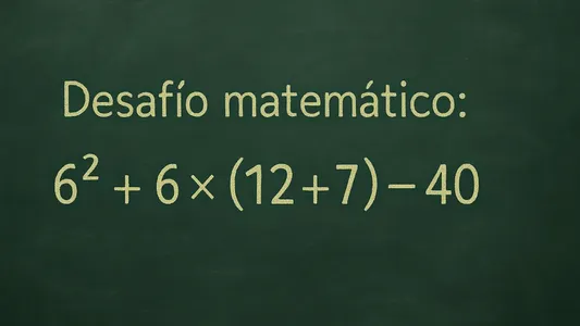 Desafío matemático: ¿en cuánto tiempo lo podés resolver?