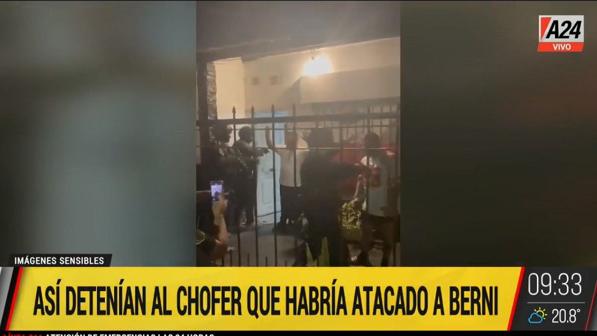 Así fue el momento de la detención. Foto: captura de Tv.&nbsp;