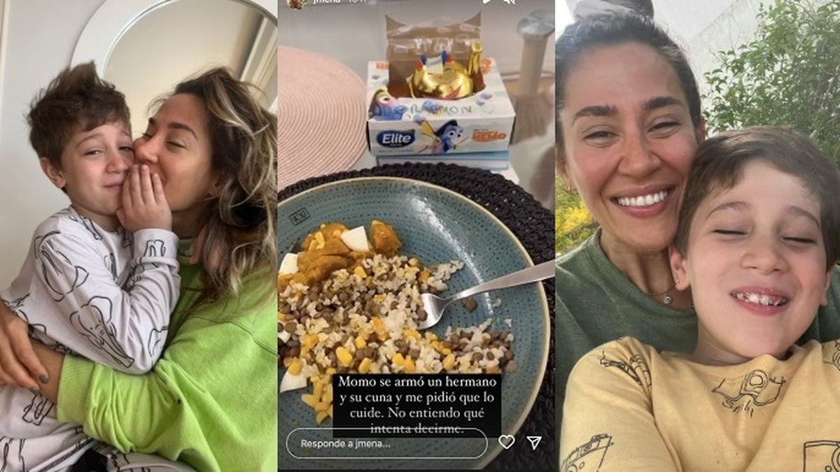 Jimena Barón reveló que su hijo Momo quiere un hermanito. 