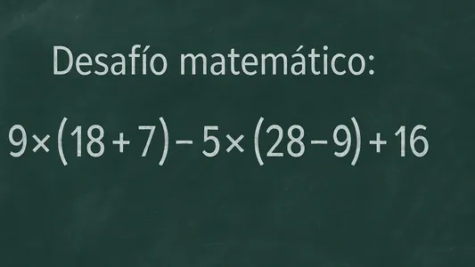 Desafío matemático: ¿en cuánto tiempo lo podés resolver?