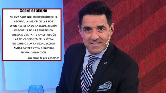 Mariano Iúdica se emocionó por un mensaje de su hija sobre el aborto