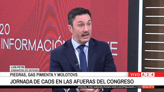 Petri tildó a la movilización en el Congreso como una protesta criminal y pidió aplicar el Código Penal