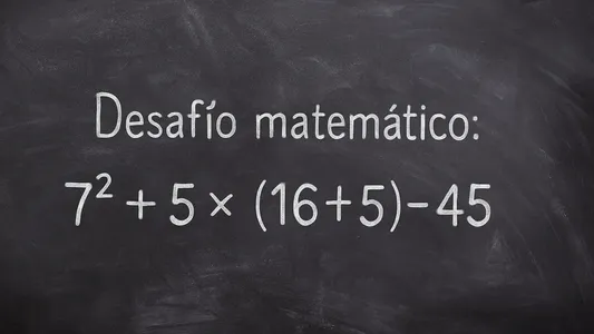 Desafío matemático: ¿cuánto tiempo tardás en resolverlo?