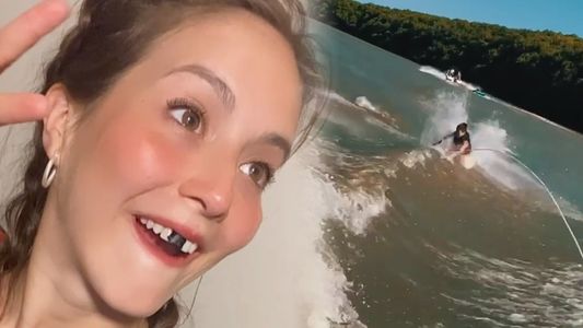 Un wakeboard que no terminó bien para Flor Vigna