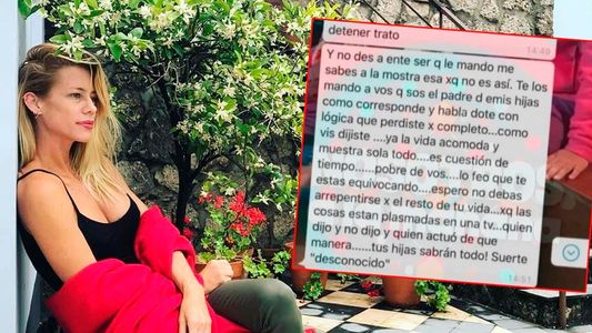 Se filtraron picantes chats de Nicole a Cubero y Viciconte: La cag... los dos por descerebrados