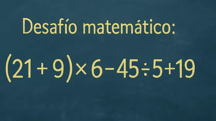 Desafío Matemático: este cálculo depende de el apuro
