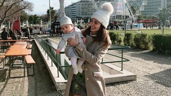 Solange Abraham desde Portugal: Delfi está cumpliendo cinco meses y disfruta de todo