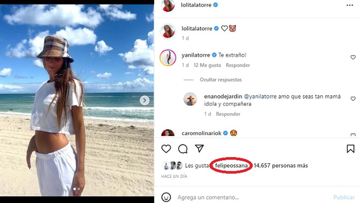 Si bien mantienen bajo perfil, desde sus redes puede verse un intercambio de likes de ambas partes.&nbsp;