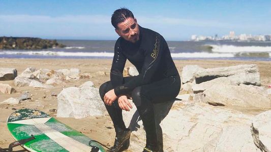 Fin de semana de paz y surf de Fede Bal en Mar del Plata