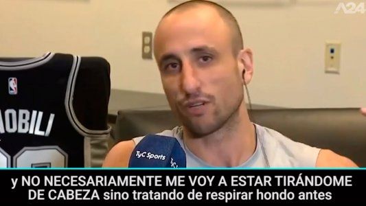Manu Ginóbili dijo que no se iba a tirar de cabeza, pero horas después hizo lo contrario