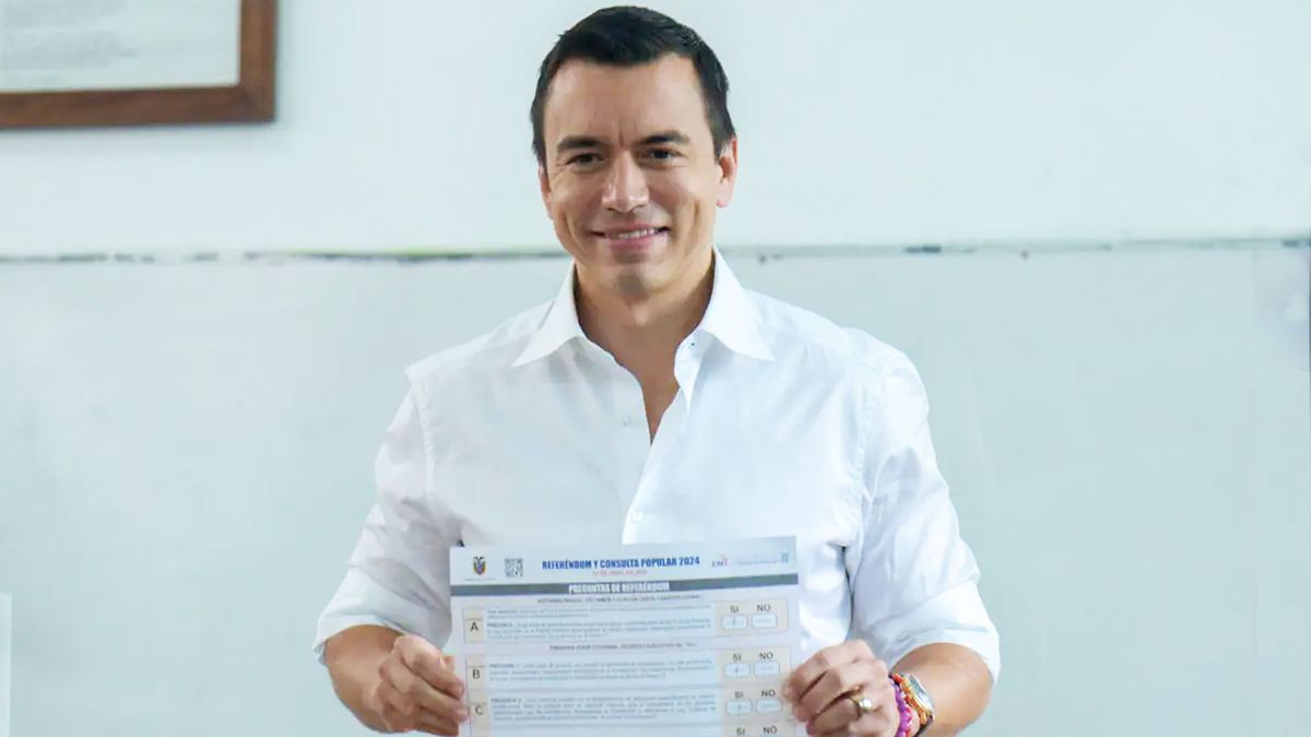 El presidente de Ecuador triunfó en un referendum sobre cómo combatir al crimen organizado. (Foto: Gentileza ABC)