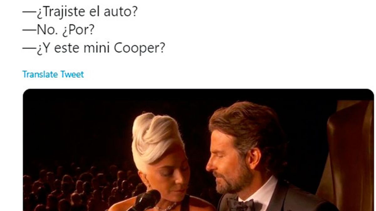 Bradley Cooper y Lady Gaga los memes del momento más romántico