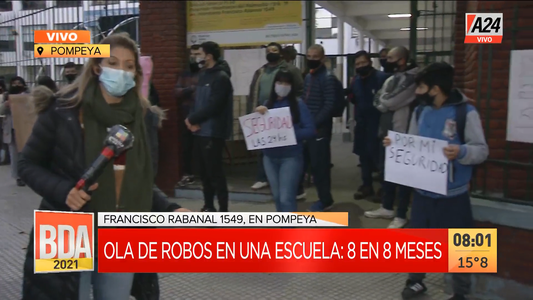 Ola de robos en una escuela en Pompeya: 8 asaltos en 8 meses