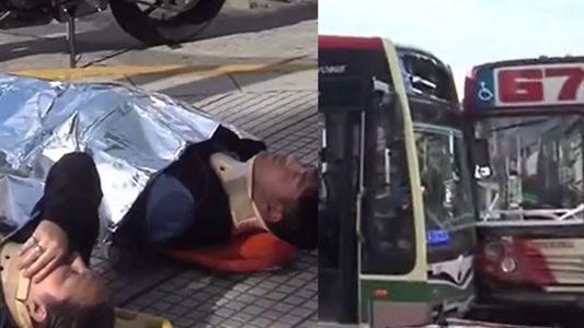 Impactante choque de colectivos en la Av. 9 de Julio: más de 16 heridos y caos de tránsito