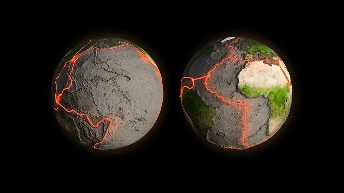 Mapa de las placas tectónicas