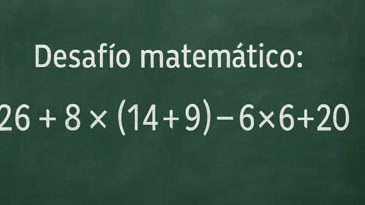 Desafío matemático: ¿en cuánto tiempo podés resolver la cuenta?