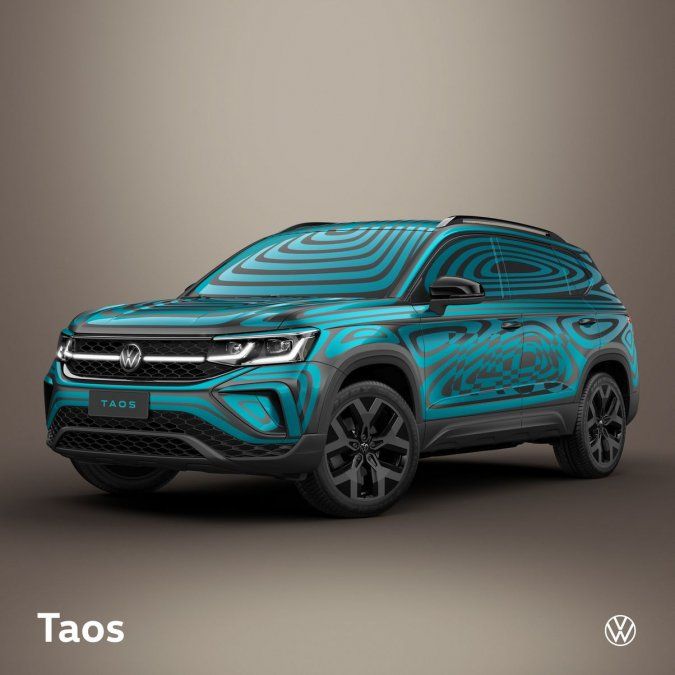 Volkswagen presenta el Taos con un camuflaje vibrante