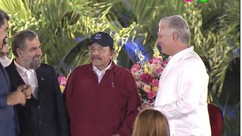Mohsen Rezai, en la asunción de Daniel Ortega.