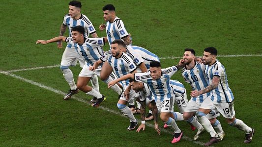 Video | El festejo de Messi en el último penal de Montiel, ¿y una invocación a Diego Maradona?