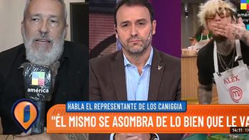 Alex Caniggia: Su representante habló del escándalo en MasterChef