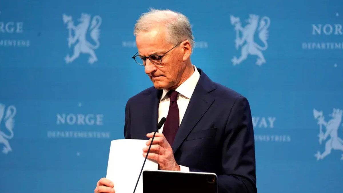 Jonas Gahr Store, el primer ministro noruego, anunció oficialmente que su país reconocerá a Palestina como un etado el próximo 28 de mayo. (Foto: Gentileza Sland proud)