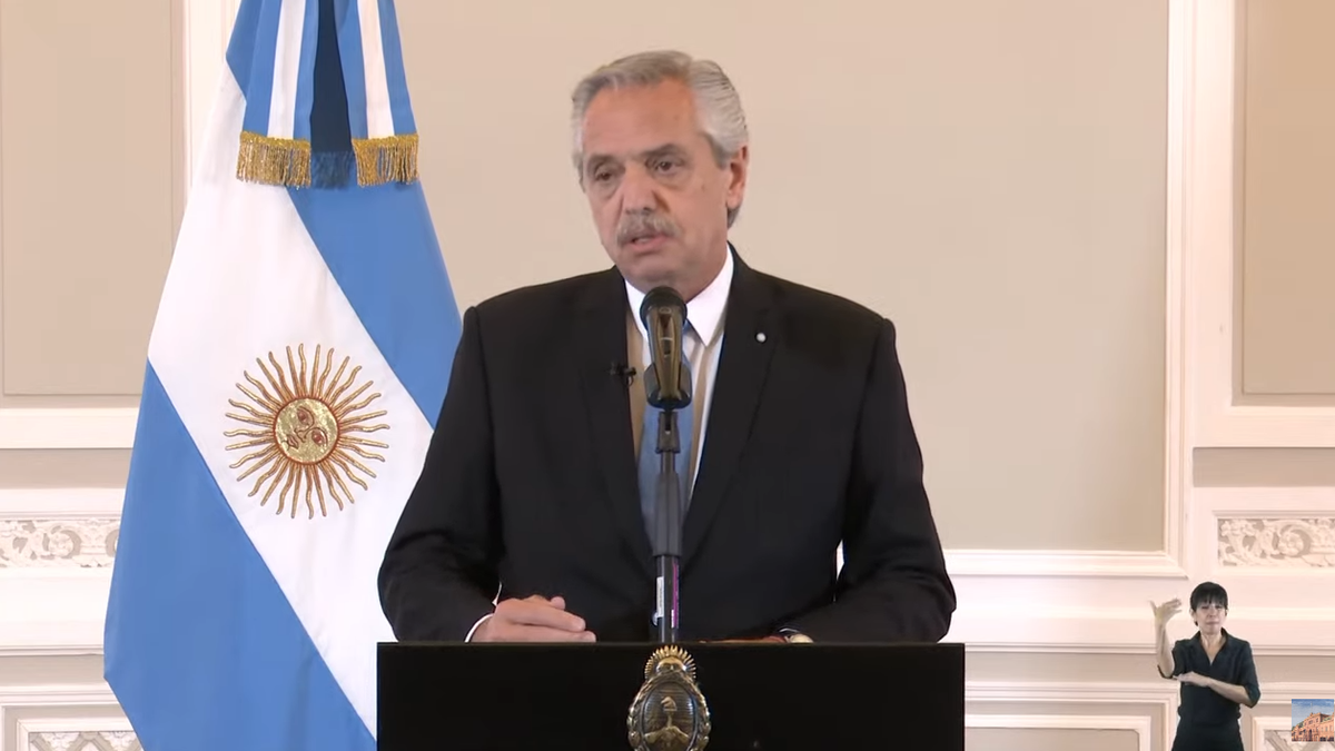 Alberto Fernández dio detalles sobre el pedido de respaldo ante el FMI que le hizo a Joe Biden. (Captura)