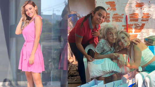 Gi Britos visitó a la abuela de todos, Doña Pabla