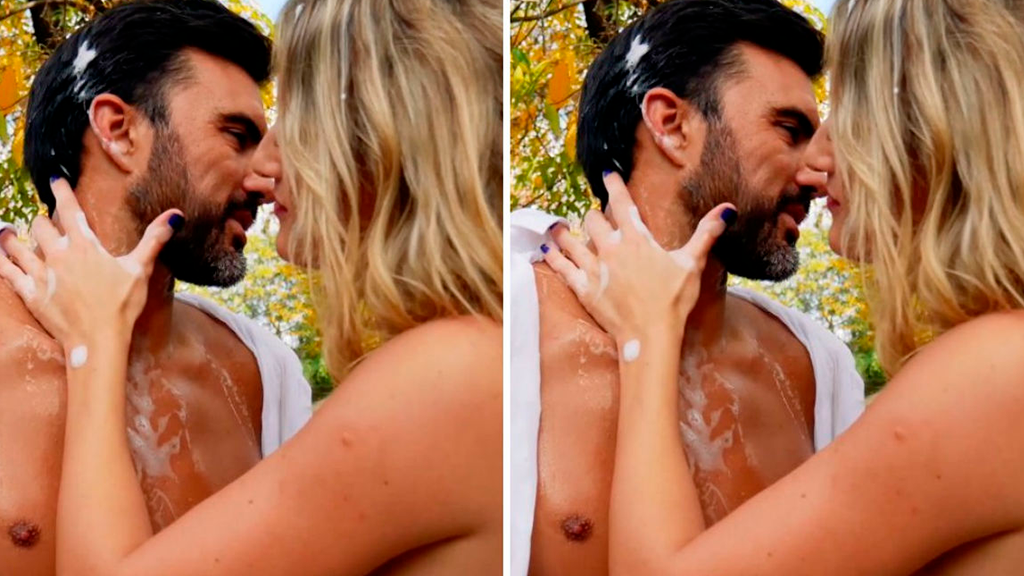 El videoclip a puro jabón y movimientos sensuales de Mica Viciconte y Fabián Cubero