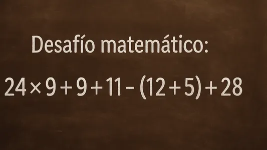 Desafío matemático: ¿en cuánto tiempo lográs resolverlo?