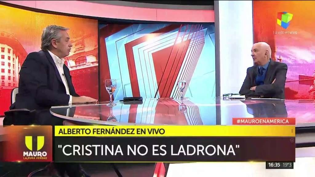 Alberto Fernández: Cristina puede ser soberbia y altanera pero no ladrona