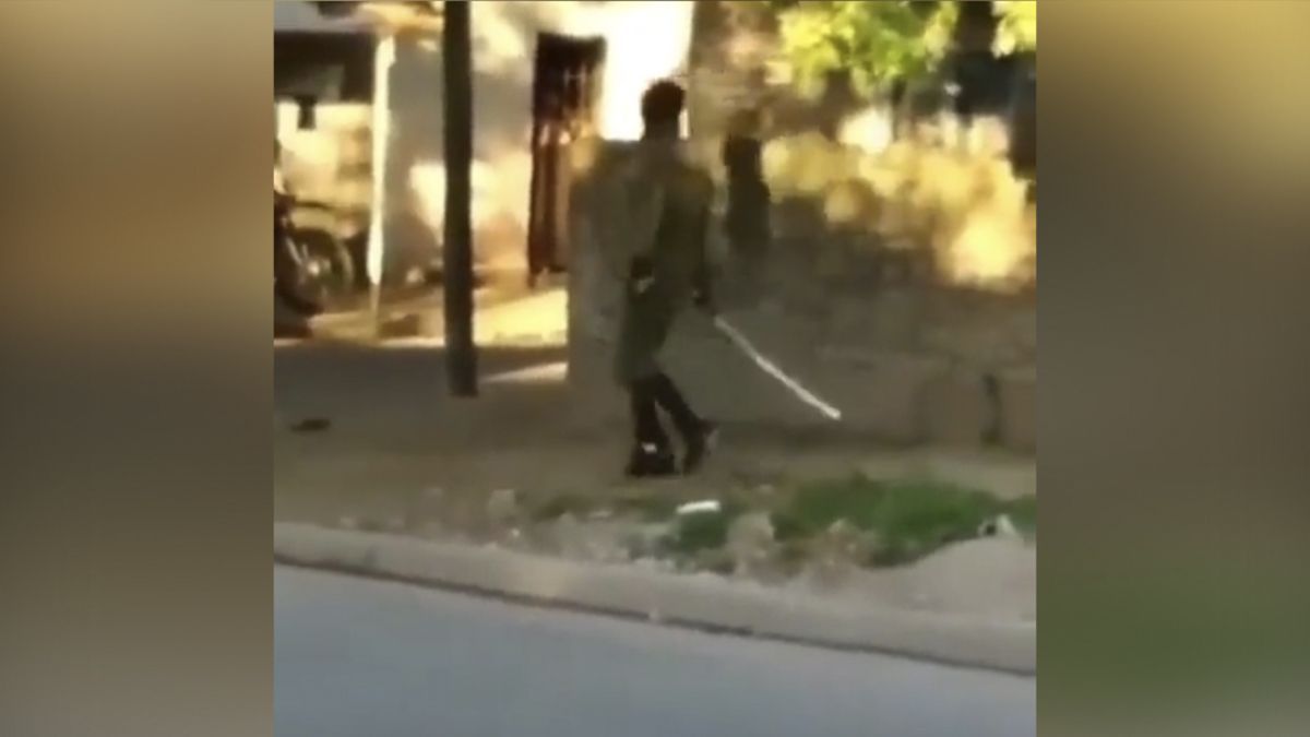 El loco de la katana.&nbsp;