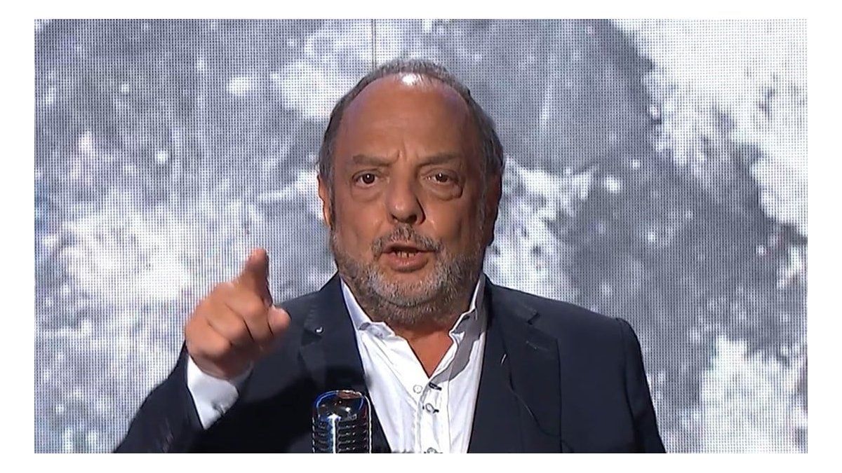 Baby Etchecopar se solidarizó con Javier Milei (Foto: captura A24)