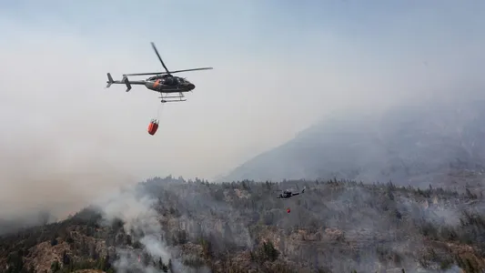 Incendios en Chubut: la ola de calor complicó la situación de los nuevos focos y reforzaron el operativo