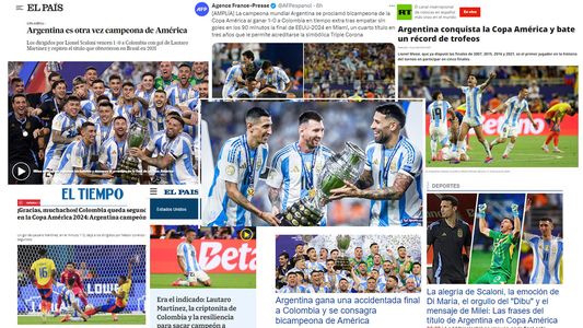 Argentina, bicampeona de América: así reaccionó la prensa internacional a la victoria ante Colombia