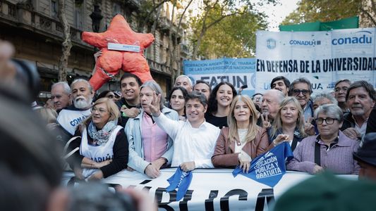 Quiénes fueron los referentes opositores que participaron de la Marcha Universitaria