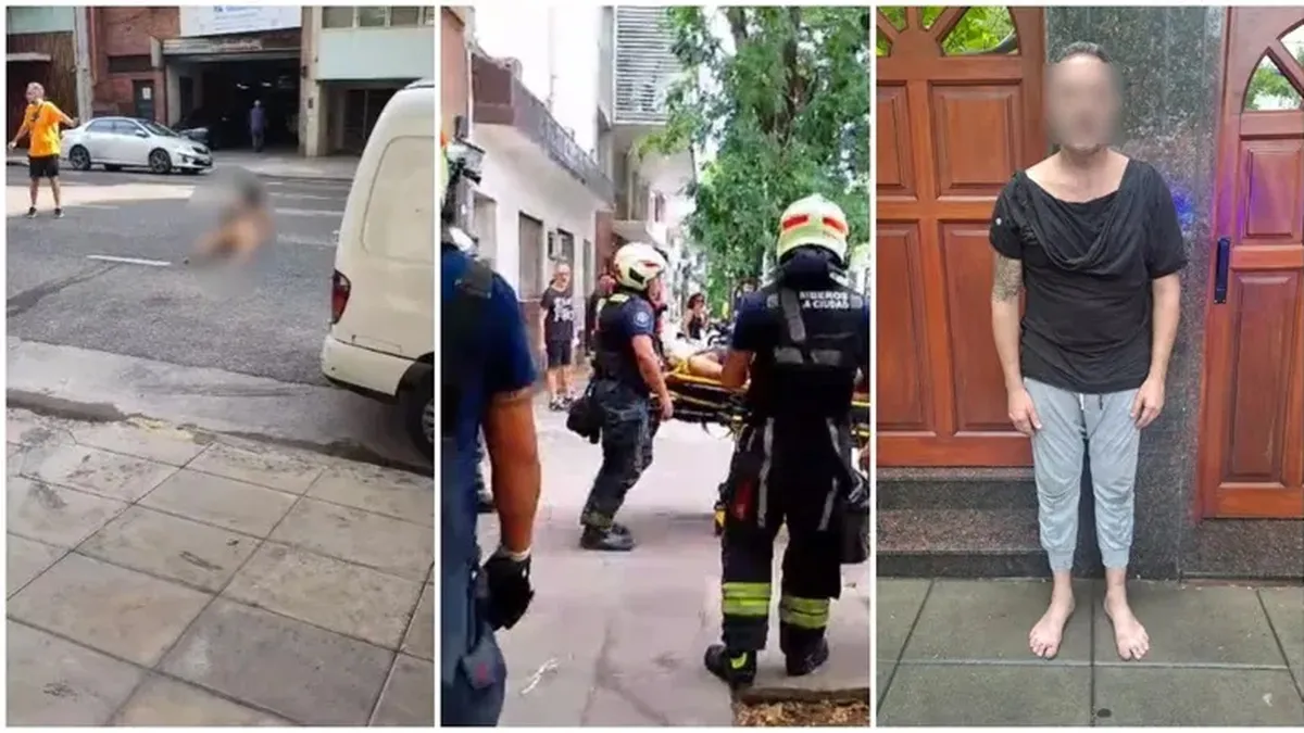 La secuencia de la mujer que se tiró del balcón en Palermo.